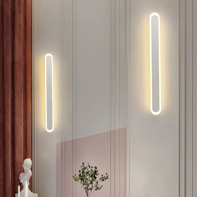 Hedendaagse stijl lineaire wandverlichting armaturen metaal 1 lichte LED wandmontage lamp