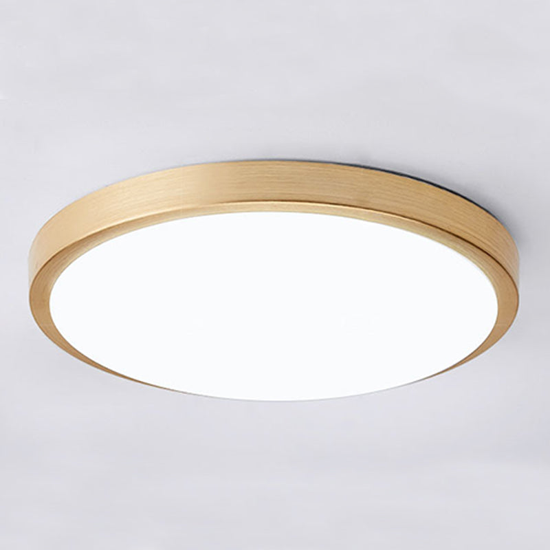 Moderne eenvoudige LED-plafondlamp aluminium ronde inbouwmontage voor gang