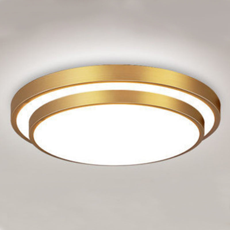 Moderne eenvoudige LED-plafondlamp aluminium ronde inbouwmontage voor gang