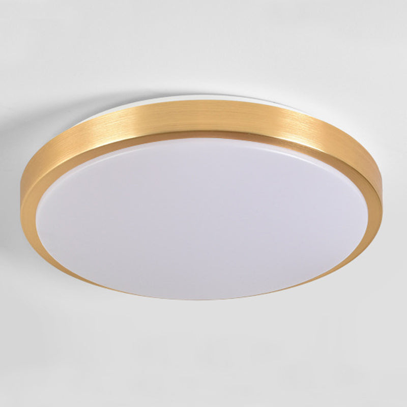 Moderne eenvoudige LED-plafondlamp aluminium ronde inbouwmontage voor gang