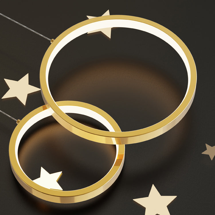 Cilindro de iluminación de la isla contemporánea Metal 5 Pendantes de la Light Island para la cocina