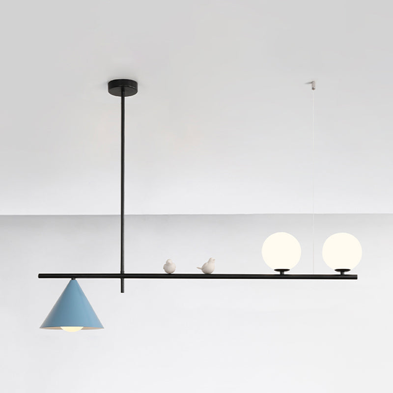 Globe Pendant Lights Contemporary Glass Kitchen Island Lighting