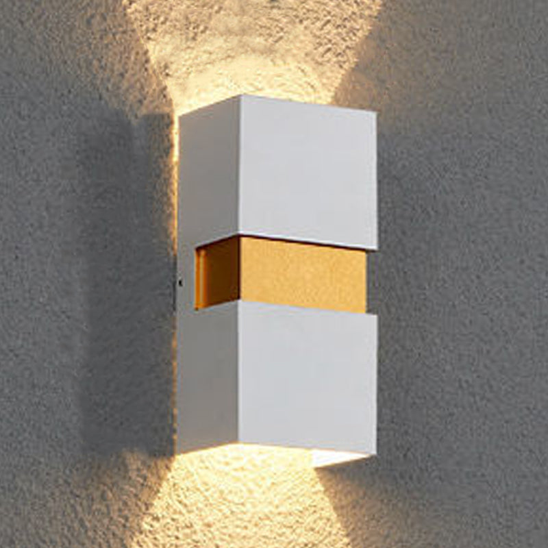 Rechthoekige wandlampen met 2 licht