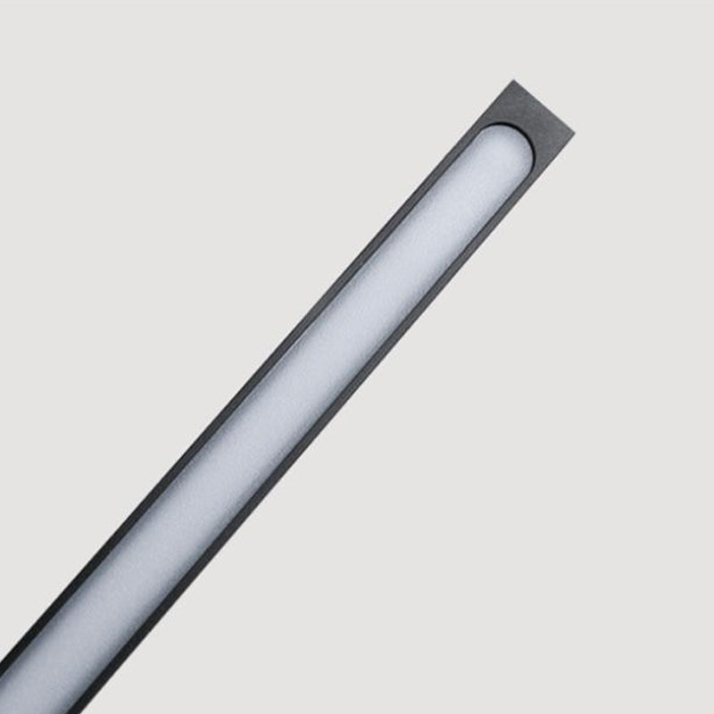 Zeitgenössischer Stil gerade Wandleuchten Metall 1 Leuchtet LED Wandhalterung in Schwarz