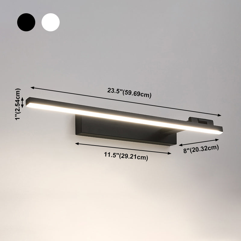 Linear Metal Wall Lighting Modern Style 1 Light Wall Mount Light Fixture