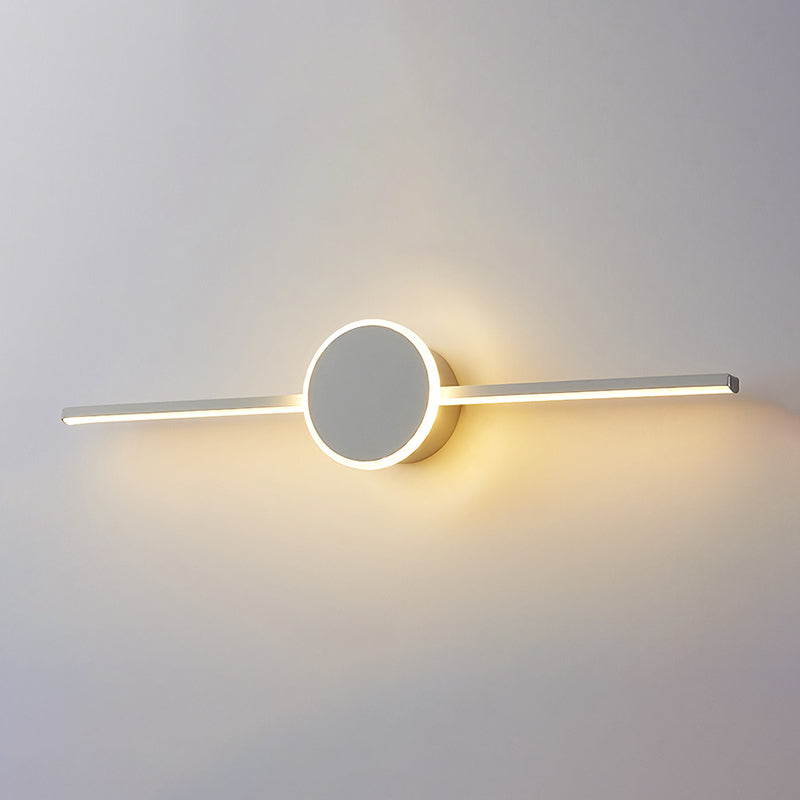 Metal Geometric Shade Wall Lighting Modern Style Mirror Wall Mounted Light Fixture