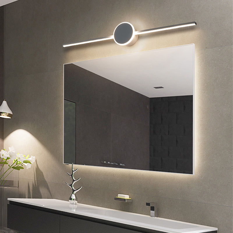 Metal Geometric Shade Wall Lighting Modern Style Mirror Wall Mounted Light Fixture