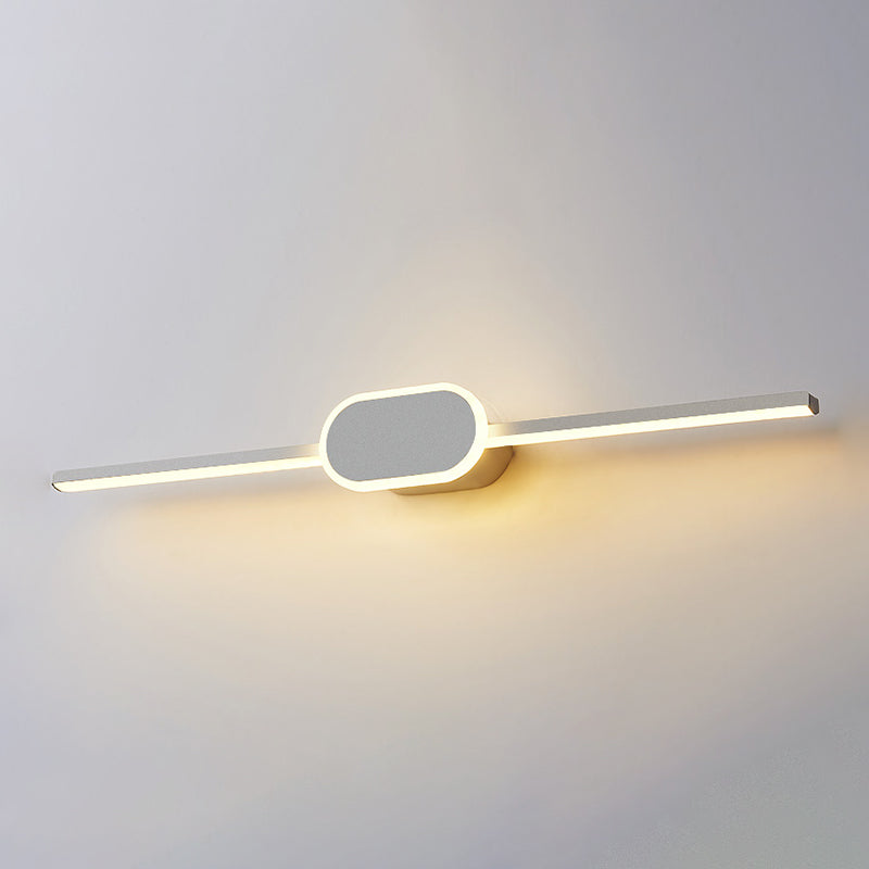 Metal Geometric Shade Wall Lighting Modern Style Mirror Wall Mounted Light Fixture