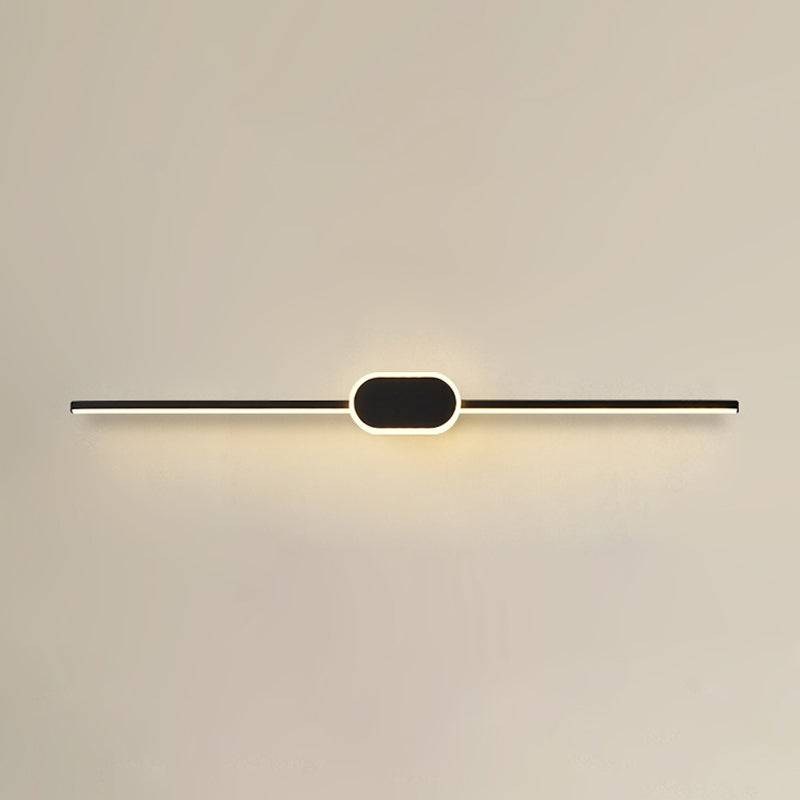 Metal Geometric Shade Wall Lighting Modern Style Mirror Wall Mounted Light Fixture