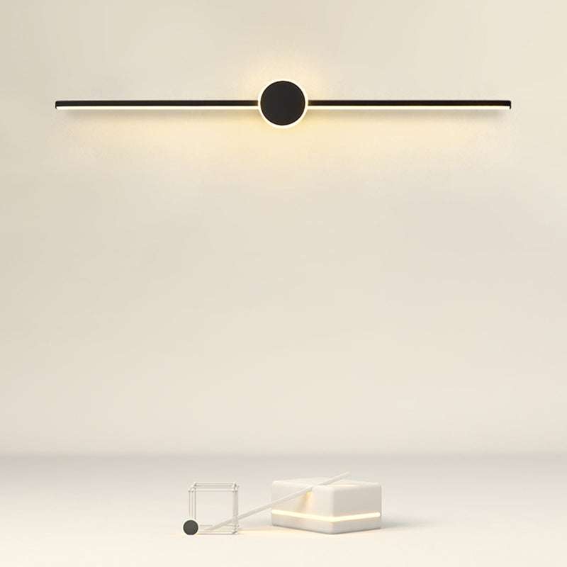 Metal Geometric Shade Wall Lighting Modern Style Mirror Wall Mounted Light Fixture