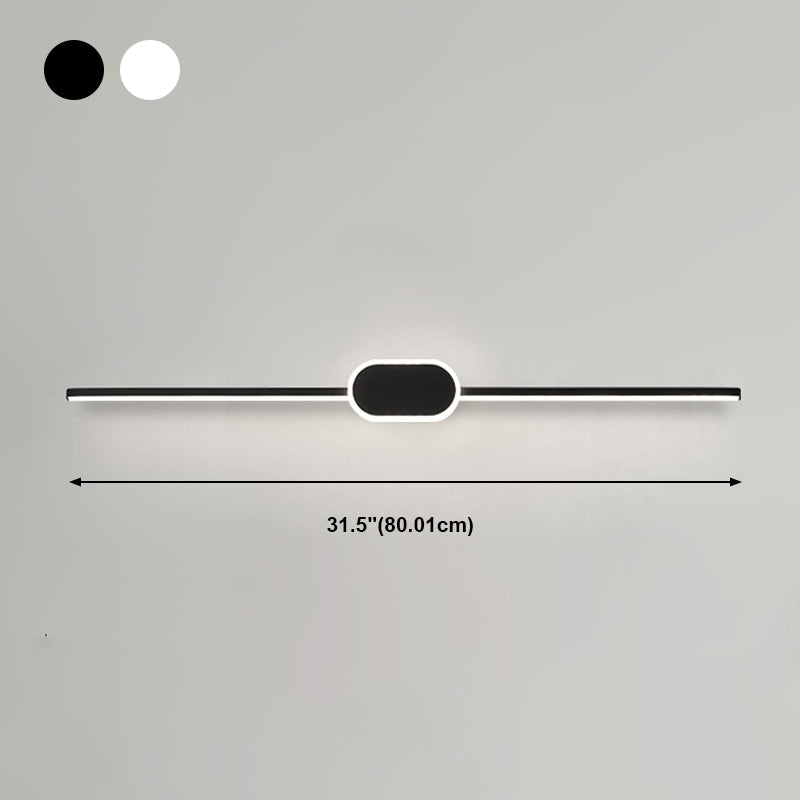 Metal Geometric Shade Wall Lighting Modern Style Mirror Wall Mounted Light Fixture