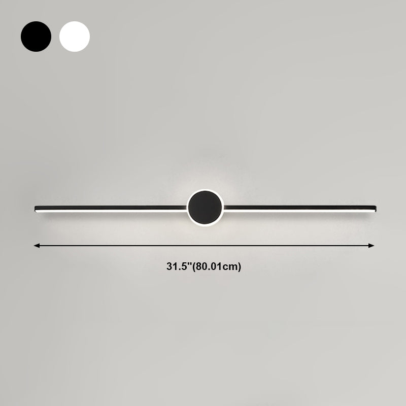 Metal Geometric Shade Wall Lighting Modern Style Mirror Wall Mounted Light Fixture