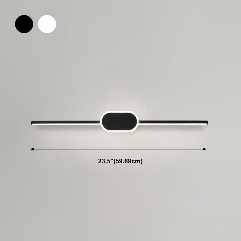 Metal Geometric Shade Wall Lighting Modern Style Mirror Wall Mounted Light Fixture