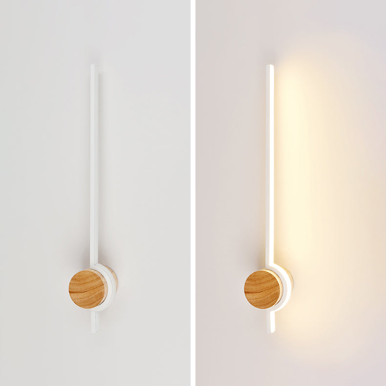 1 Light Metal Linear Wall Lighting Modern Simple Style Wall Mounted Light Fixture