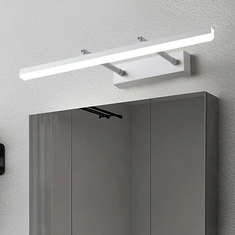 1-Light Metal Linear Mirror Wall Lighting Modern Style Wall Mounted Light Fixture