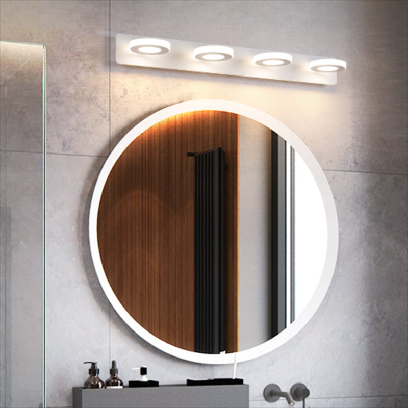 Multi -Lichter runde Schattenwandbeleuchtung moderne Metallwandmontageleuchte in Weiß