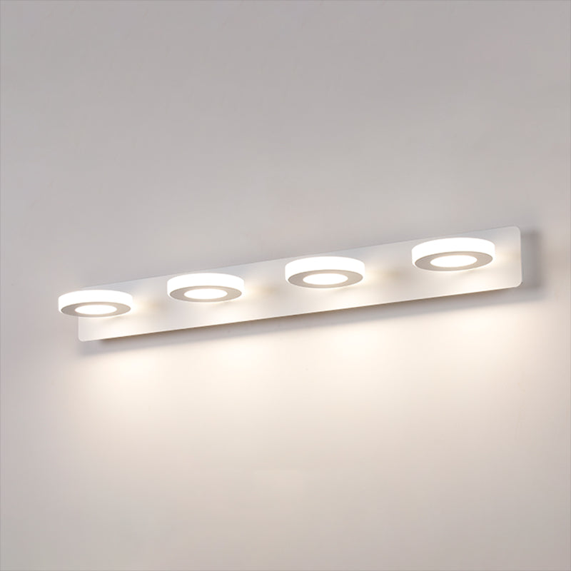 Multi -Lichter runde Schattenwandbeleuchtung moderne Metallwandmontageleuchte in Weiß