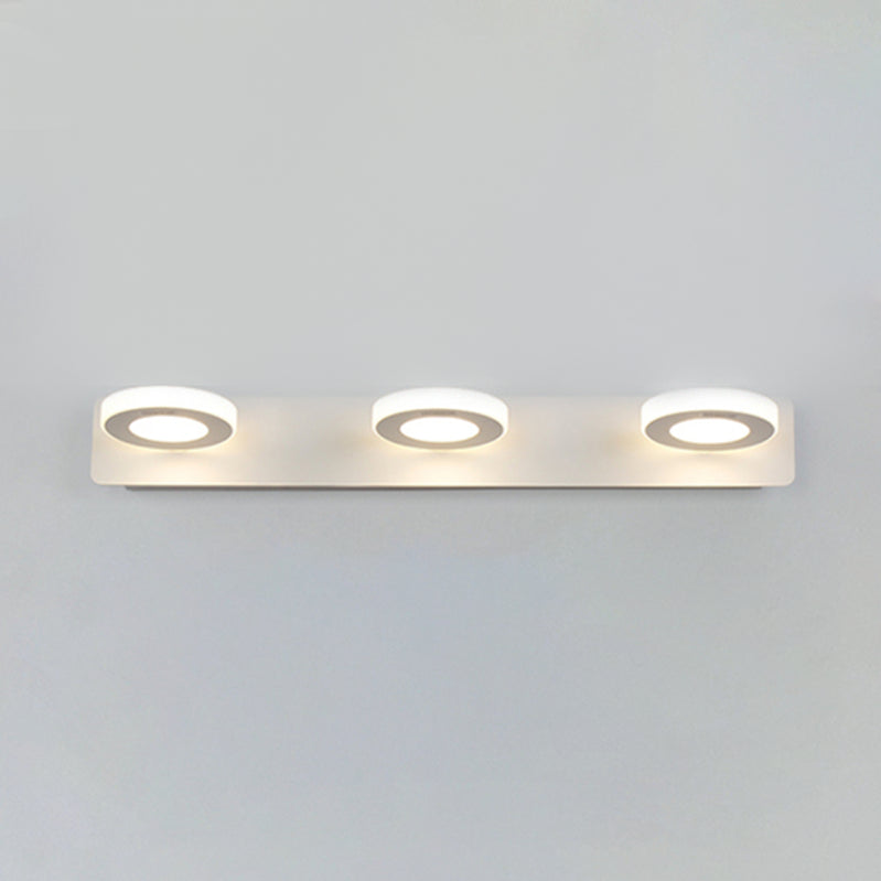 Multi -Lichter runde Schattenwandbeleuchtung moderne Metallwandmontageleuchte in Weiß