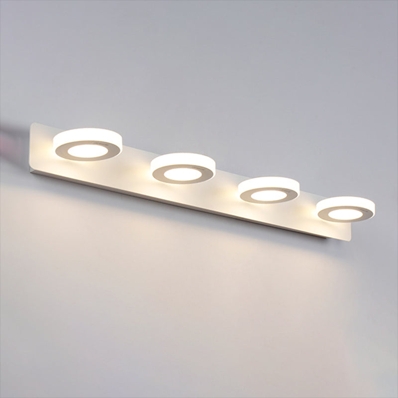 Multi -Lichter runde Schattenwandbeleuchtung moderne Metallwandmontageleuchte in Weiß