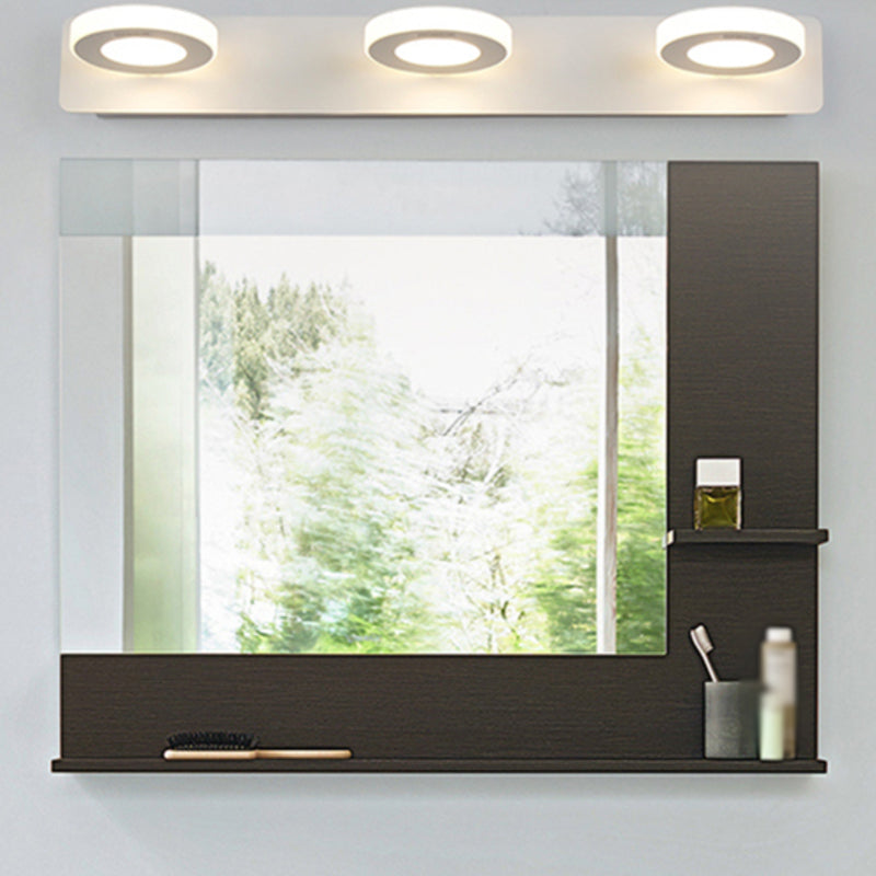 Multi -Lichter runde Schattenwandbeleuchtung moderne Metallwandmontageleuchte in Weiß