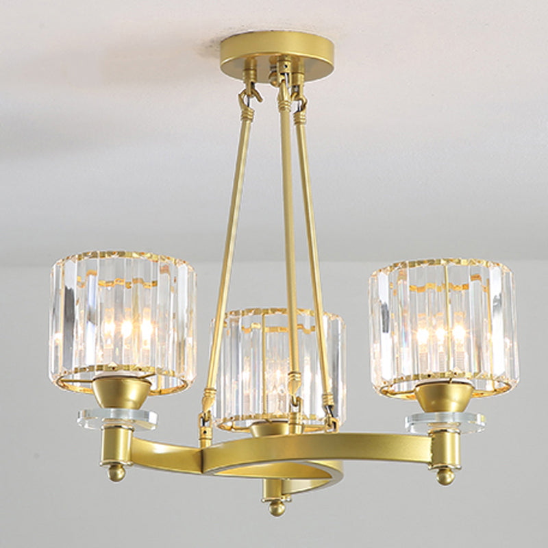 Modern Creative Indoor Pendant Light Crystal Geometric Chandelier