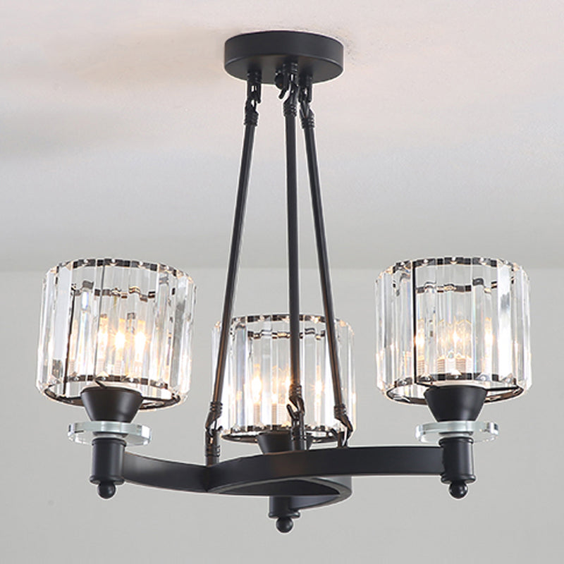 Modern Creative Indoor Pendant Light Crystal Geometric Chandelier