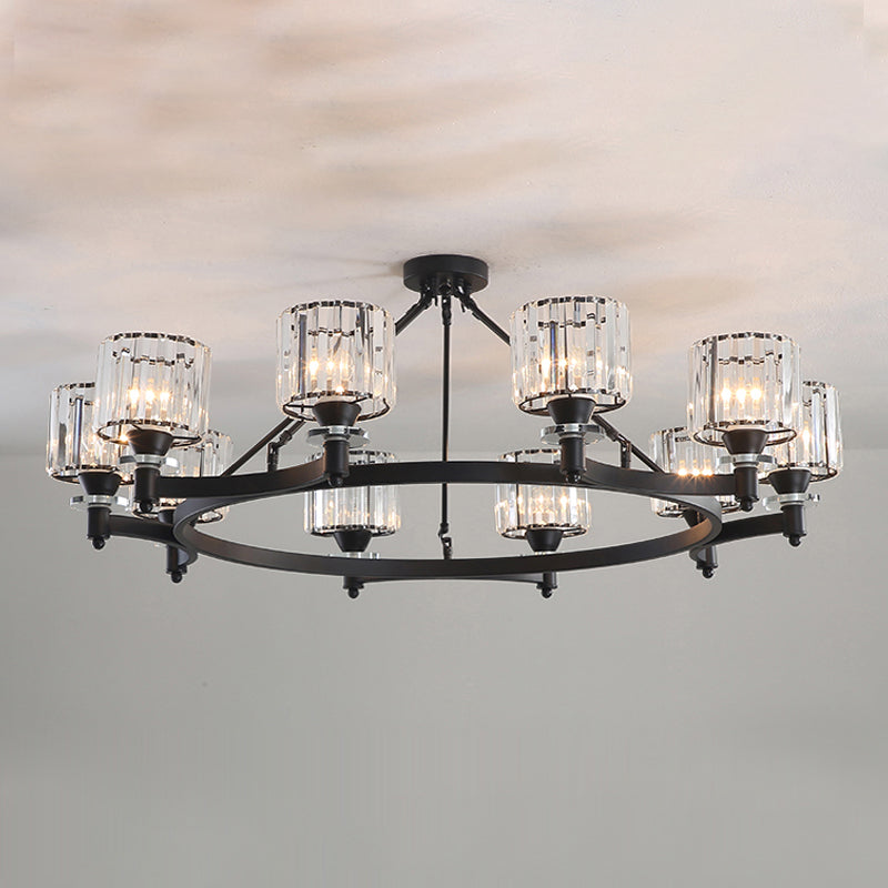 Modern Creative Indoor Pendant Light Crystal Geometric Chandelier