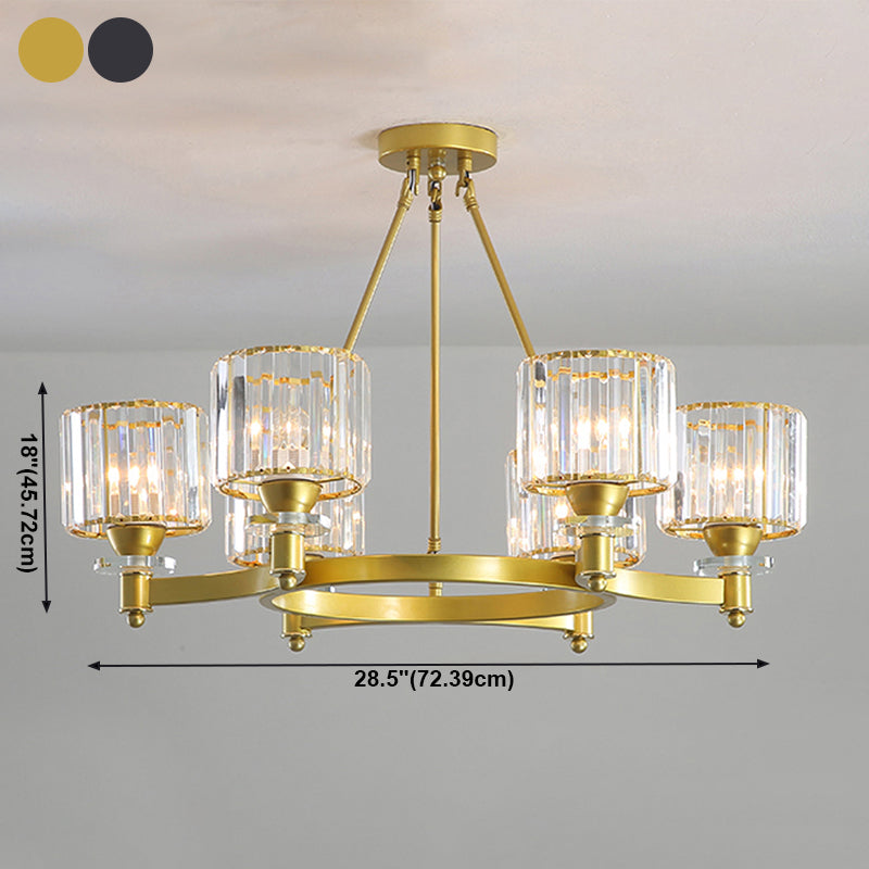 Modern Creative Indoor Pendant Light Crystal Geometric Chandelier
