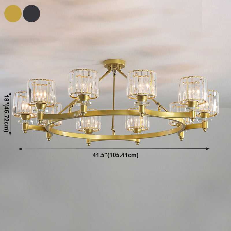 Modern Creative Indoor Pendant Light Crystal Geometric Chandelier