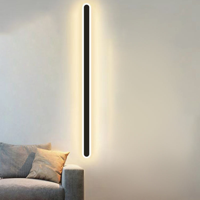 Zeitgenössischer Stil lineare Leuchtenleuchten Metal 1 Light LED -Wandleuchten