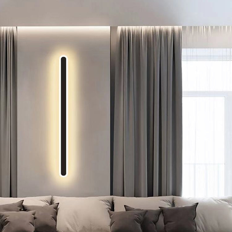 Zeitgenössischer Stil lineare Leuchtenleuchten Metal 1 Light LED -Wandleuchten