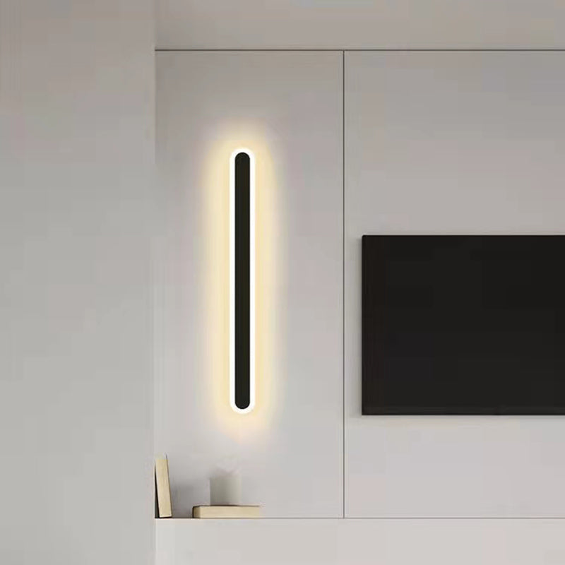 Zeitgenössischer Stil lineare Leuchtenleuchten Metal 1 Light LED -Wandleuchten