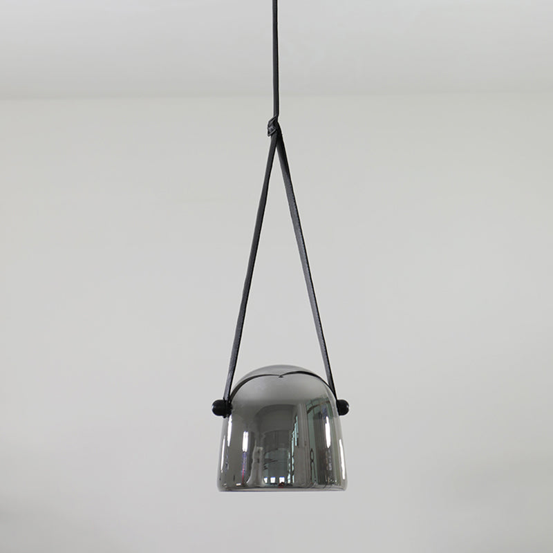 Light a sospensione geometrica a pendente a led artistica moderna con tonalità di vetro