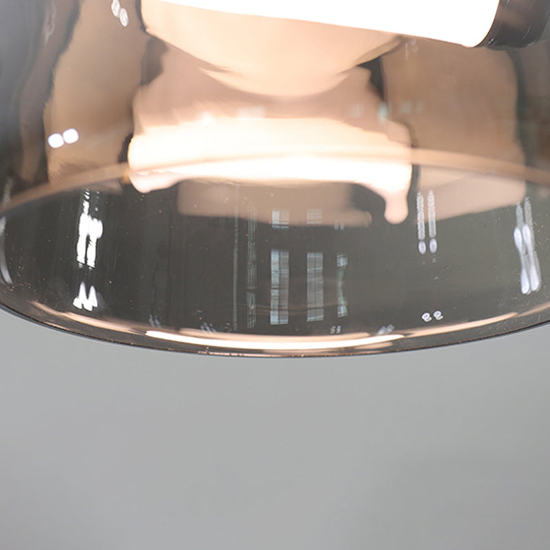 Light a sospensione geometrica a pendente a led artistica moderna con tonalità di vetro