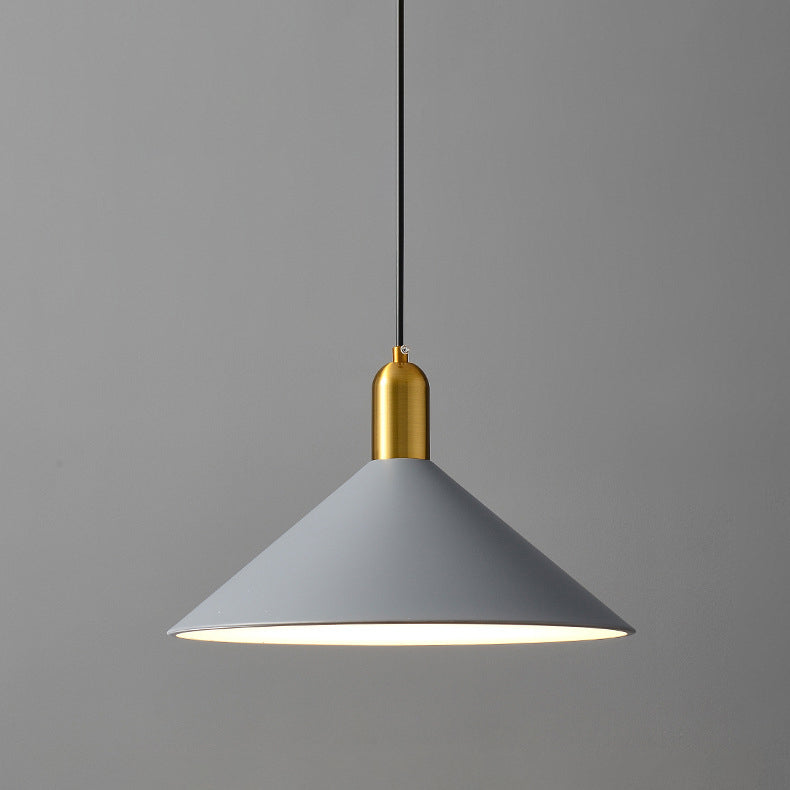 Elektroplate ijzerhanglamp in moderne creatieve stijl taps toelopend indoor hanglampje
