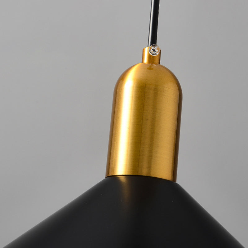 Elektroplate ijzerhanglamp in moderne creatieve stijl taps toelopend indoor hanglampje