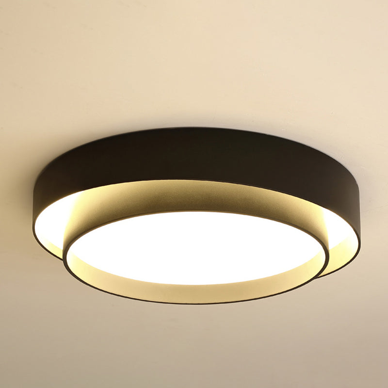 Lacquered Iron LED Ceiling Light in Modern Minimalist Style Acrylic Circular Ceiling Fixture
