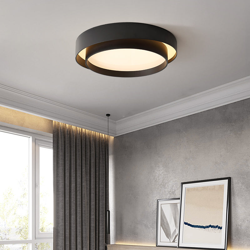 Lacquered Iron LED Ceiling Light in Modern Minimalist Style Acrylic Circular Ceiling Fixture