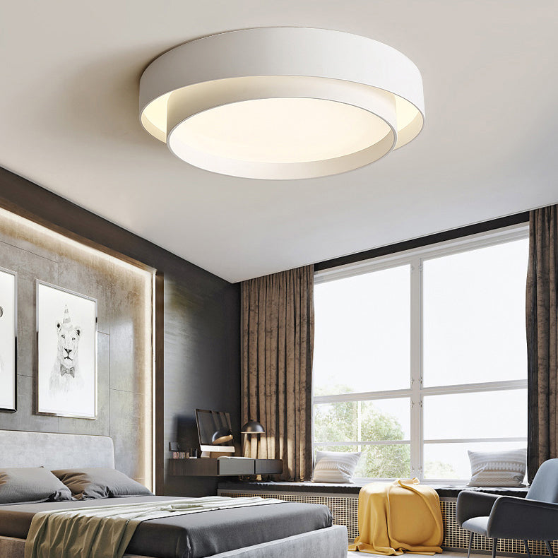 Lacquered Iron LED Ceiling Light in Modern Minimalist Style Acrylic Circular Ceiling Fixture