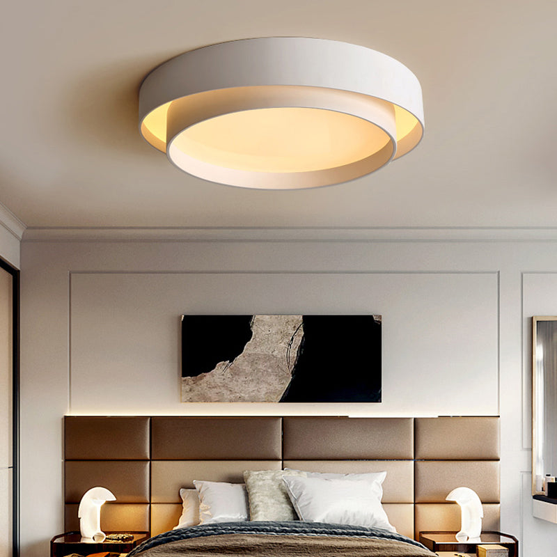 Lacquered Iron LED Ceiling Light in Modern Minimalist Style Acrylic Circular Ceiling Fixture