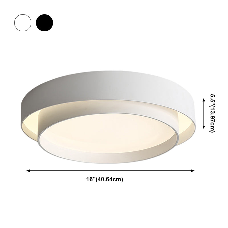 Lacquered Iron LED Ceiling Light in Modern Minimalist Style Acrylic Circular Ceiling Fixture