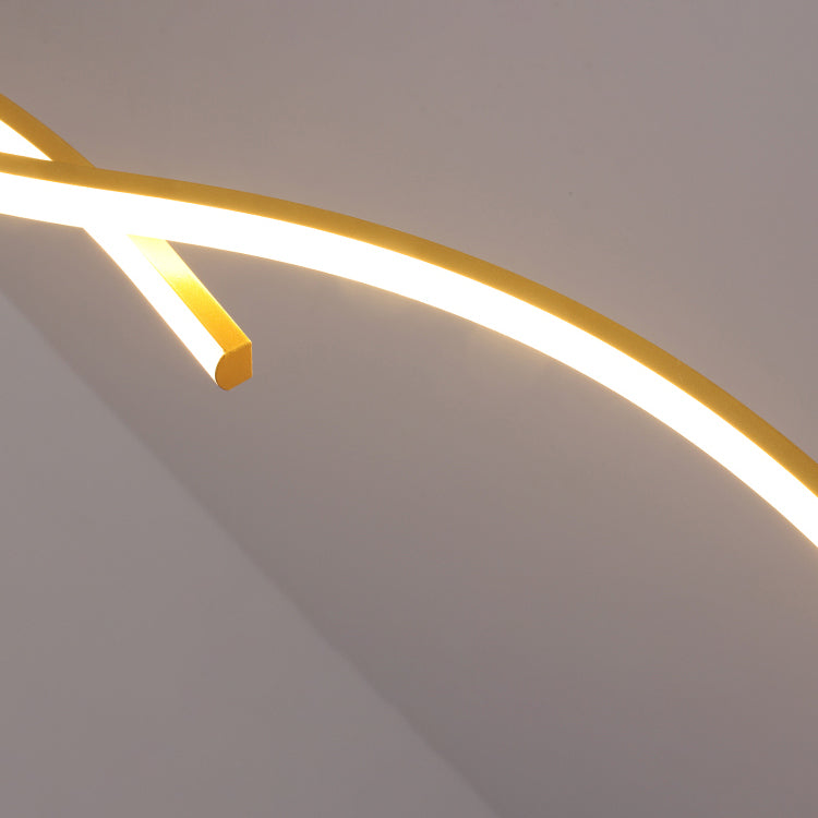 Dining Room LED Island Light Modern Style Kitchen Bar LED Wavy Dining Pendant Lamp