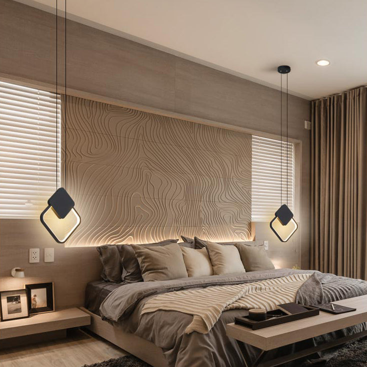 Testa a sospensione nero a testa singola tonalità silicone lampade a sospensione moderna per soggiorno