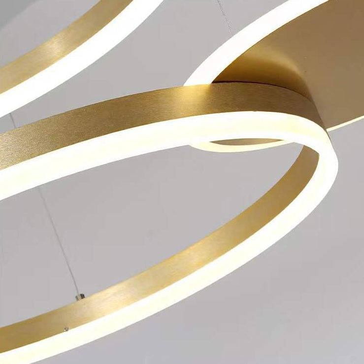 Modern Chandelier Light Fixtures 5-Light Hanging Pendant Lamps with White Acrylic Shade