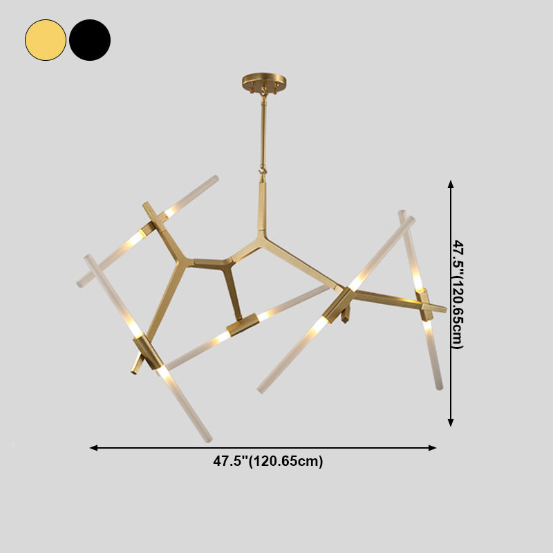 Postmodern Metal Chandelier Branch Shape Chandelier Pendant Lamps for Living Room