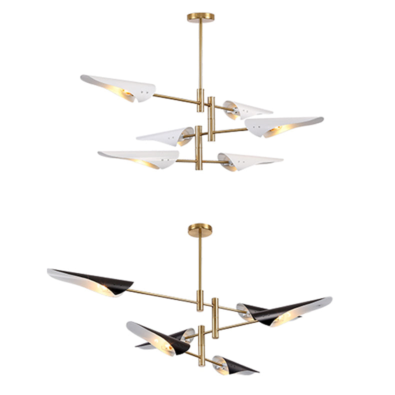 Nordic Style Metal Chandelier Geometric Shape Chandelier Pendant Lamps for Living Room