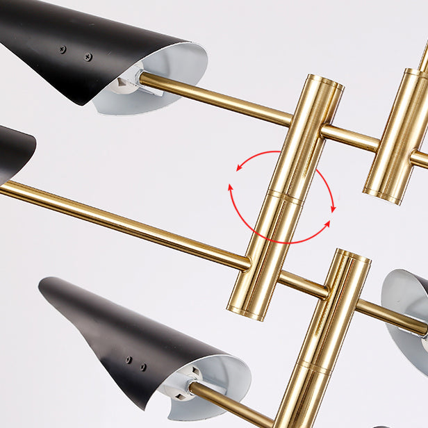 Nordic Style Metal Chandelier Geometric Shape Chandelier Pendant Lamps for Living Room