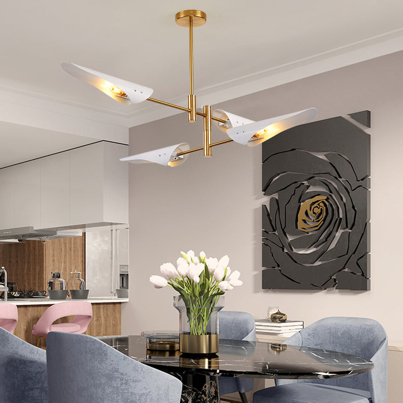 Nordic Style Metal Chandelier Geometric Shape Chandelier Pendant Lamps for Living Room
