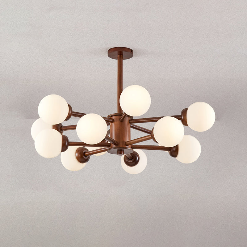 Lámparas de lámpara de lámpara de globo modernas lámparas colgantes colgantes de múltiples cabezas con sombra de vidrio