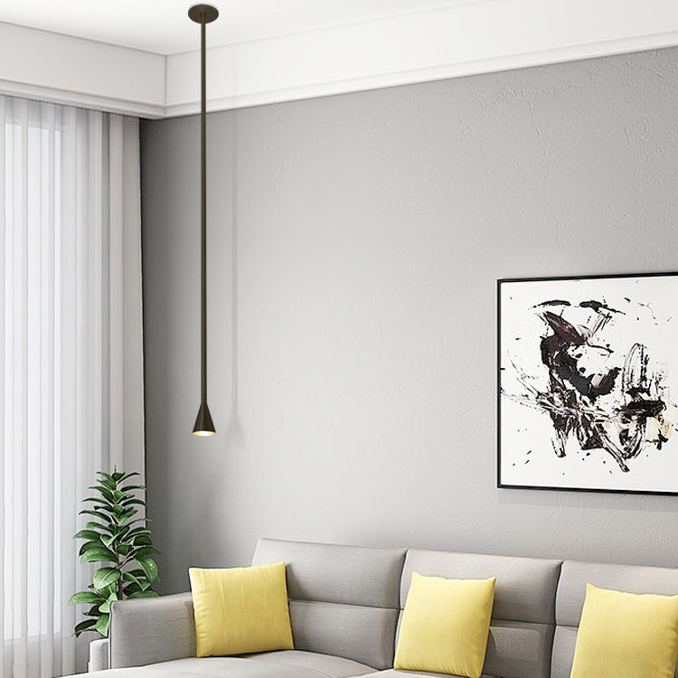 Colgante de colgante colgante contemporáneo forma lineal colgante de iluminación para dormitorio de sala de estar